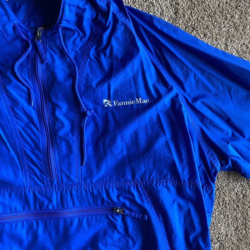 Blue Fannie Mae Windbreaker